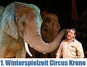 Circus Krone - die 1. Winterspielzeit 2012 beginnt mit einer Premiere am 25.12.2011 (©Foto. Circus Krone=)
